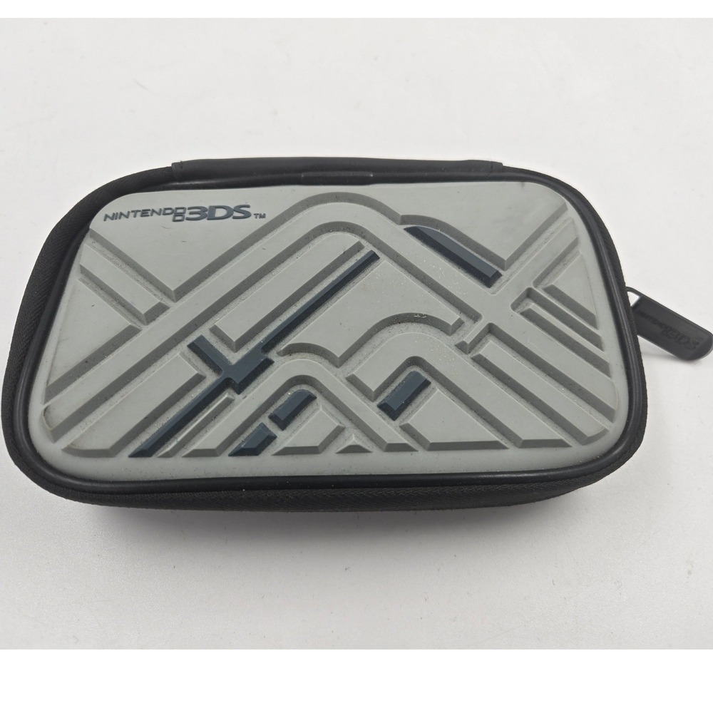 Nintendo Official Expedition Case for 3DS - Gray Grey Geometric Travel Pouch